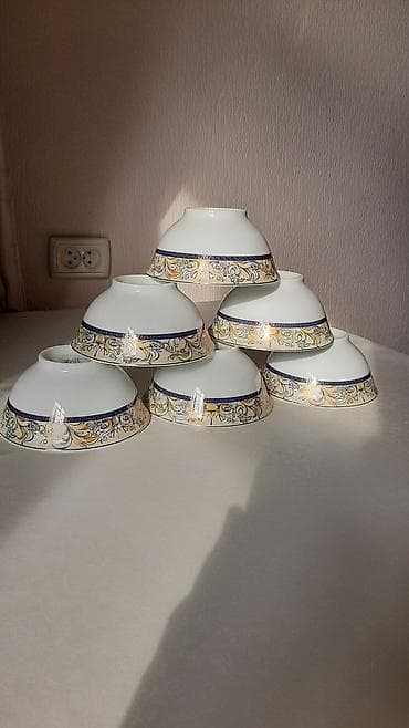 миск оптом: Кисушки, тонкий фарфор с арнаментом, размер диаметр 15 см. Два набора — 1