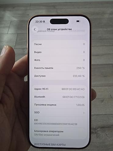 IPhone 17 Pro, Колдонулган, 256 ГБ, Ток сары, Каптама — 2