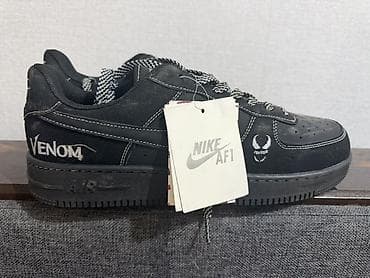 Кроссовки Nike AF1 Venom (черные) - Серия: Nike Air Force 1 с