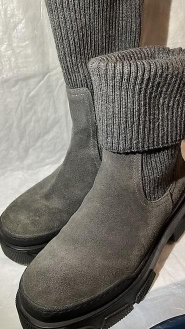 Спорттук бут кийим: Женские осенне-зимние ботинки-челси с вязаным голенищем Покупала в — 1