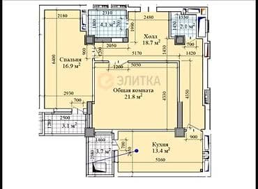 Недвижимость: 2 комнаты, 83 м², Технопарк Элитка, 4 этаж, ПСО (под самоотделку) — 2