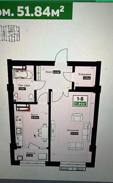 Новостройки от застройщика: Строится, Индивидуалка, 1 комната, 77700 м² — 5