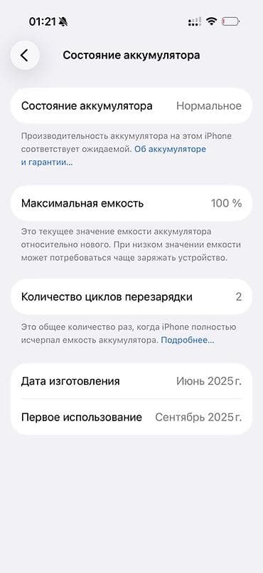 x s: IPhone 15 Pro, Natural Titanium, 100 % — 2
