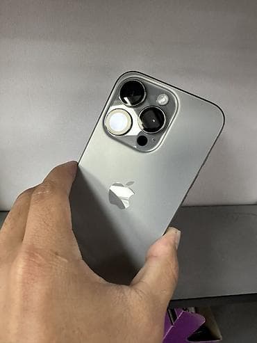 ihone x: IPhone 15 Pro, Б/у, 128 ГБ, Natural Titanium, Защитное стекло, Чехол, 87 % — 5