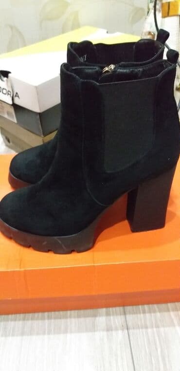 фирменная обувь из италии: Ботинки, 36, Dino Bigioni, Б/у, цвет - Черный, Самовывоз — 4