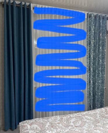 Продаются портьеры (без тюля) высота 2.35 Длина по 2 метра каждый