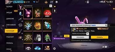 Спецодежда: Игровой аккаунт Free Fire с расширенной коллекцией косметики и — 3