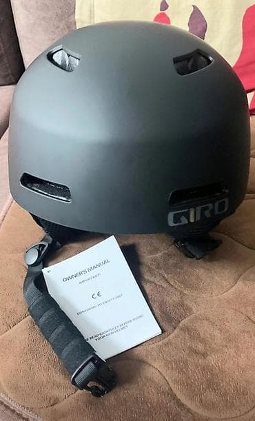 чехол шлем: Шлем Giro (фристайл/скейт/велоспорт) - Цвет: матовый черный - Бренд — 4