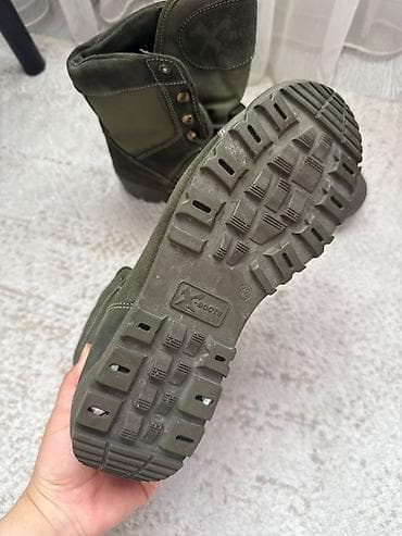 обувь для туризма: Тактические/треккинговые ботинки X-BOY (оливковый) - Высокая модель с — 6