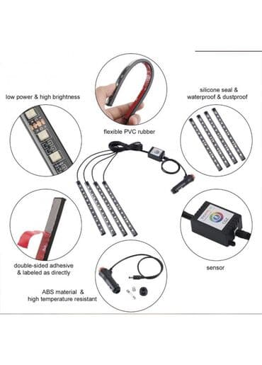 света диот: Яркая подсветка ног в салоне автомобиля непременно украсит его — 2