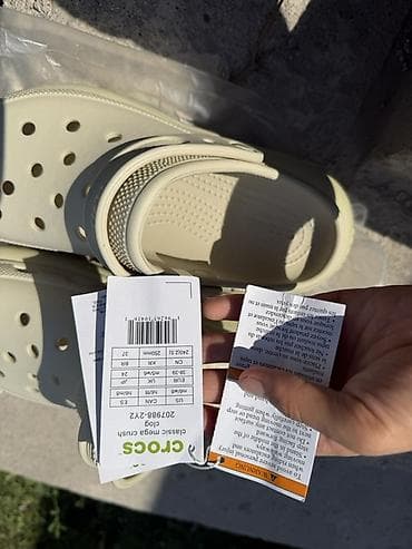 кроксы цена: Сабо, 38, 38.5, 39, Crocs, Новый, цвет - Бежевый, Платная доставка, Самовывоз — 2