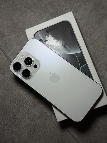 IPhone 16 Pro, 256 ГБ, White Titanium, Коробка, 89 %