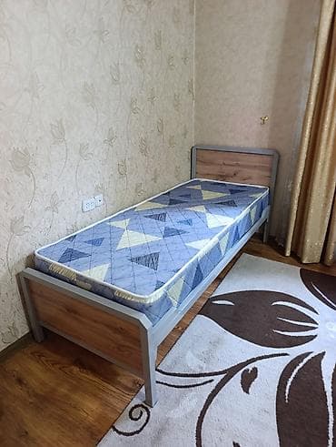 кровать железный односпалка: Металлическая односпальная кровать с изголовьем и изножьем из ЛДСП — 2