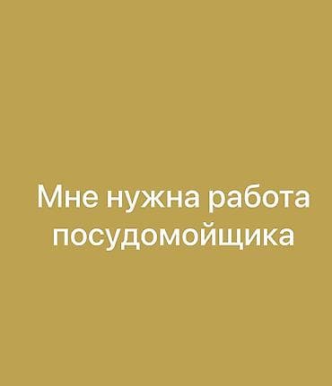 Мне нужна работа посудомойщика at lalafo.kg Мне нужна работа посудомойщика