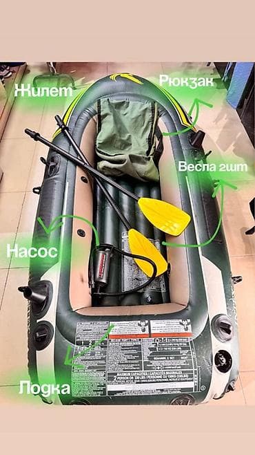 Надувной комплект для рыбалки/отдыха на воде Состав набора: - Лодка