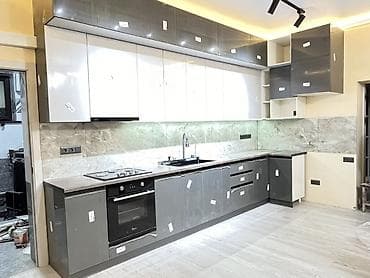 Кухонный гарнитур, Новый, цвет - Серый, МДФ, Самовывоз, Бесплатная доставка, Платная доставка