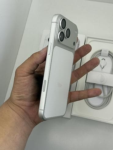 iphone 17 pro max: IPhone 17 Pro Max, Б/у, 512 ГБ, Серебристый, Кабель, Коробка, 100 % — 6
