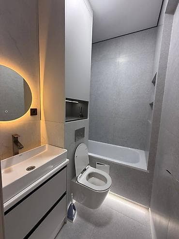 Квартиры: 2 комнаты, 56 м², Элитка, Асанбай мкр Элитка, 5 этаж, Евроремонт — 5