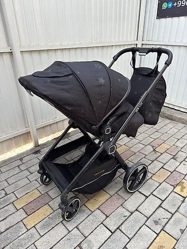 Коляски: Коляска, Другой бренд, цвет - Черный, Б/у — 3