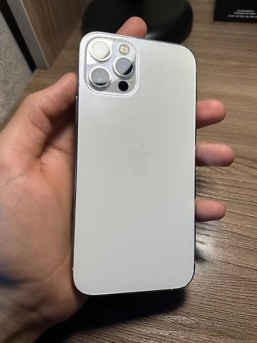 IPhone 12 Pro, Колдонулган, 128 ГБ, White Titanium, Коргоочу айнек, Каптама, 100 %