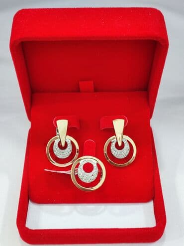 купить свадебное платье недорого: Серебряный Комплект Серебро с напылением золото Размеры имеются — 6