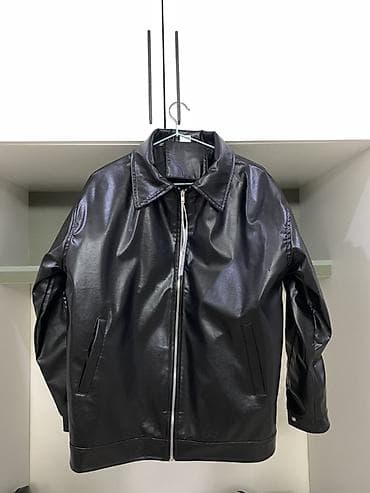 кийимлар: Черная мужская куртка (кожзам) Размер L (175/70). Новая, неношеная, не — 2