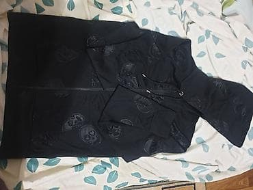 длинные худи: Мужская толстовка, XL, Новый, цвет - Черный, Самовывоз — 7