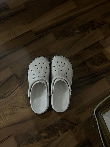 шлёпка: Мужские сандалии, 42.5, 43, Crocs, Новый, цвет - Белый — 2