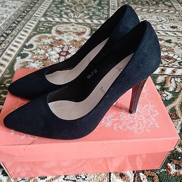 Туфли-лодочки на каблуке - Цвет: классический чёрный - Материал