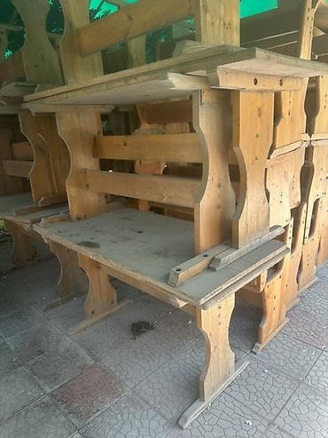 скамейки из дерева: Скамейка Дерево, Со спинкой, Без крыши — 1