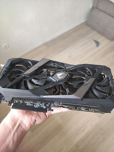 графический монитор: Видеокарта для ПК, Б/у, Gigabyte, GeForce RTX, 8 ГБ — 2