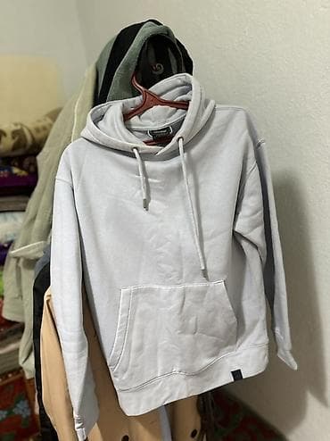 tech flecee: 2 вещи толстовки Худи Pull&Bear И H&M розовая - Модель — 4