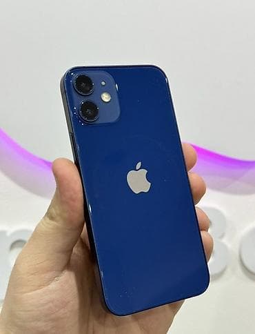 ipad 9 generation: IPhone 12 mini, Б/у, 64 ГБ, Синий, Чехол, 75 % — 1