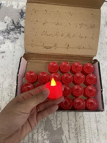 Набор LED-свечей-таблеток, 24 штуки - Тип: электронные (светодиодные)