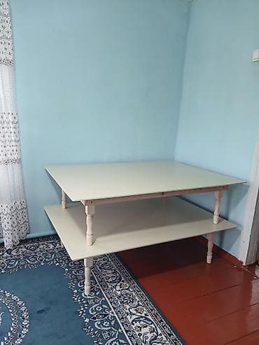 Столы: Журнальный стол, Новый, Прямоугольный, Раскладной, цвет - Бежевый — 1