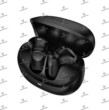 aux bluetooth: Наушники Hoco EQ25 в стильном чёрном исполнении - беспроводное — 3