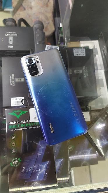 Redmi, Redmi Note 10S, Б/у, 128 ГБ, цвет - Синий, 2 SIM — 4