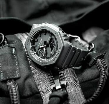 барсетка мужская спортивная: G-shock ga-2100 ___ функции : секундомер, будильник, мировое время — 4