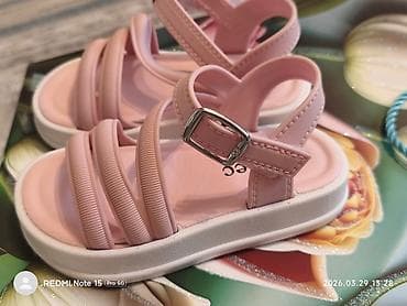 стелька: Детские сандалии teeoec, розовые.300сом - Размер: 22 (длина стельки — 2