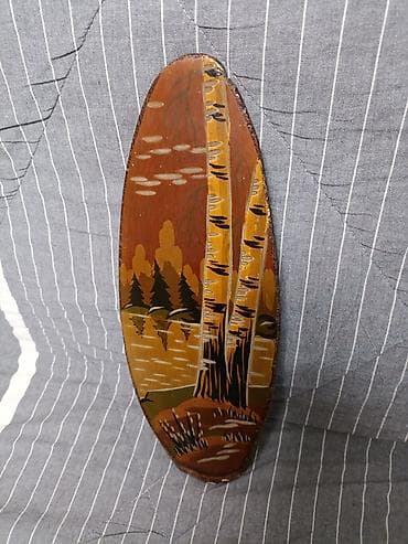 молодежная одежда: Набор деревянных панно с росписью «лесные сюжеты» (3 шт.) - Материал — 2