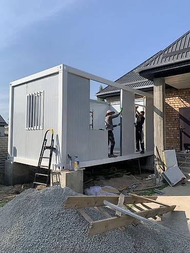 дом на той: 📌 21 м² — 275 000 сом 3/7, 📌 28 м² - 364 000 сом 4/7 метров — 1