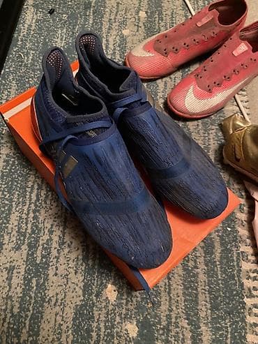 обувь новые: Футбольные бутсы adidas X (с шнуровкой), фирменная расцветка — 1