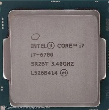 Процессор для ПК, Б/у, Intel Core i7, 4 ядер