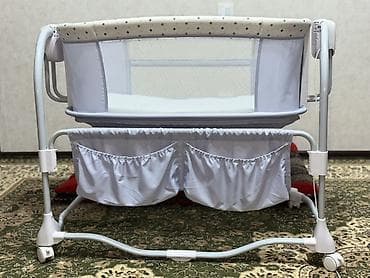 Тумбы и подставки: Люлька, Б/у, Колыбель, Металл, цвет - Серый — 2