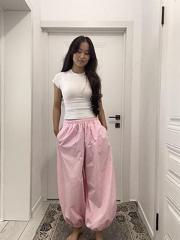 Брюки Бананы, Лето, Хлопок, Стандарт