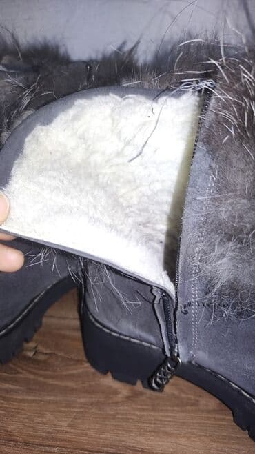 сапоги зимние женские натуральная кожа натуральный мех распродажа: Өтүктөр, 36, Basconi, Колдонулган, түсү - Боз, Өзү алып кетүү, Акылуу жеткирүү — 2