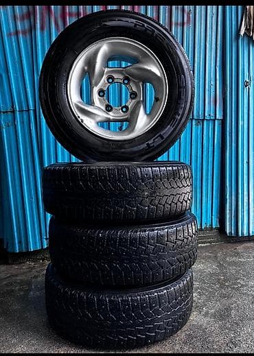 Транспорт: Дөңгөлөктөр монтажда 215 / 70 / R 15, All-season, Колдонулган, Куйма, тешиктери - 6 — 2