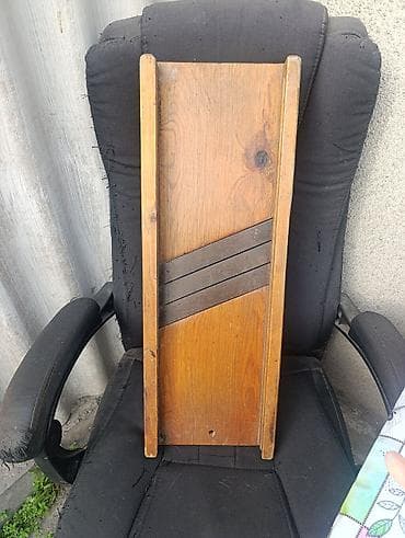 Кафелер, ресторандар үчүн: Деревянная кухонная терка-мандолина для шинковки капусты и овощей — 1