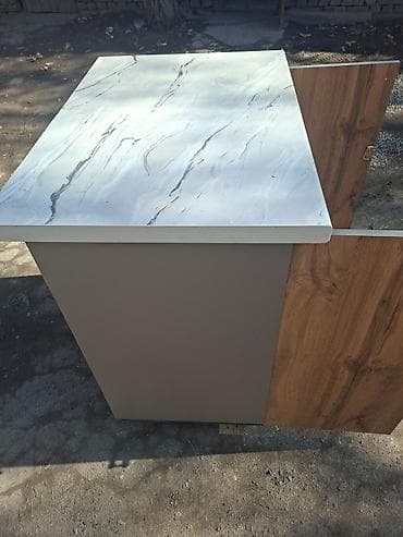 шкаф для посуды на кухню недорого: Тумба для кухни, Без мойки, Напольная, ДСП, цвет - Серый — 1