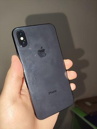 Аудиотехника: IPhone X, Колдонулган, 64 ГБ, Space Gray, Каптама, 100 % — 3